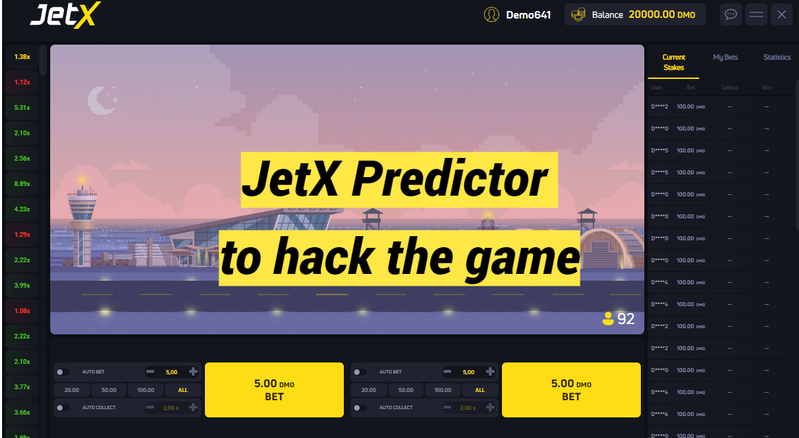 JetX Predictor to hack the game